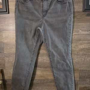 Gray Checked Maurice Women's Jeans